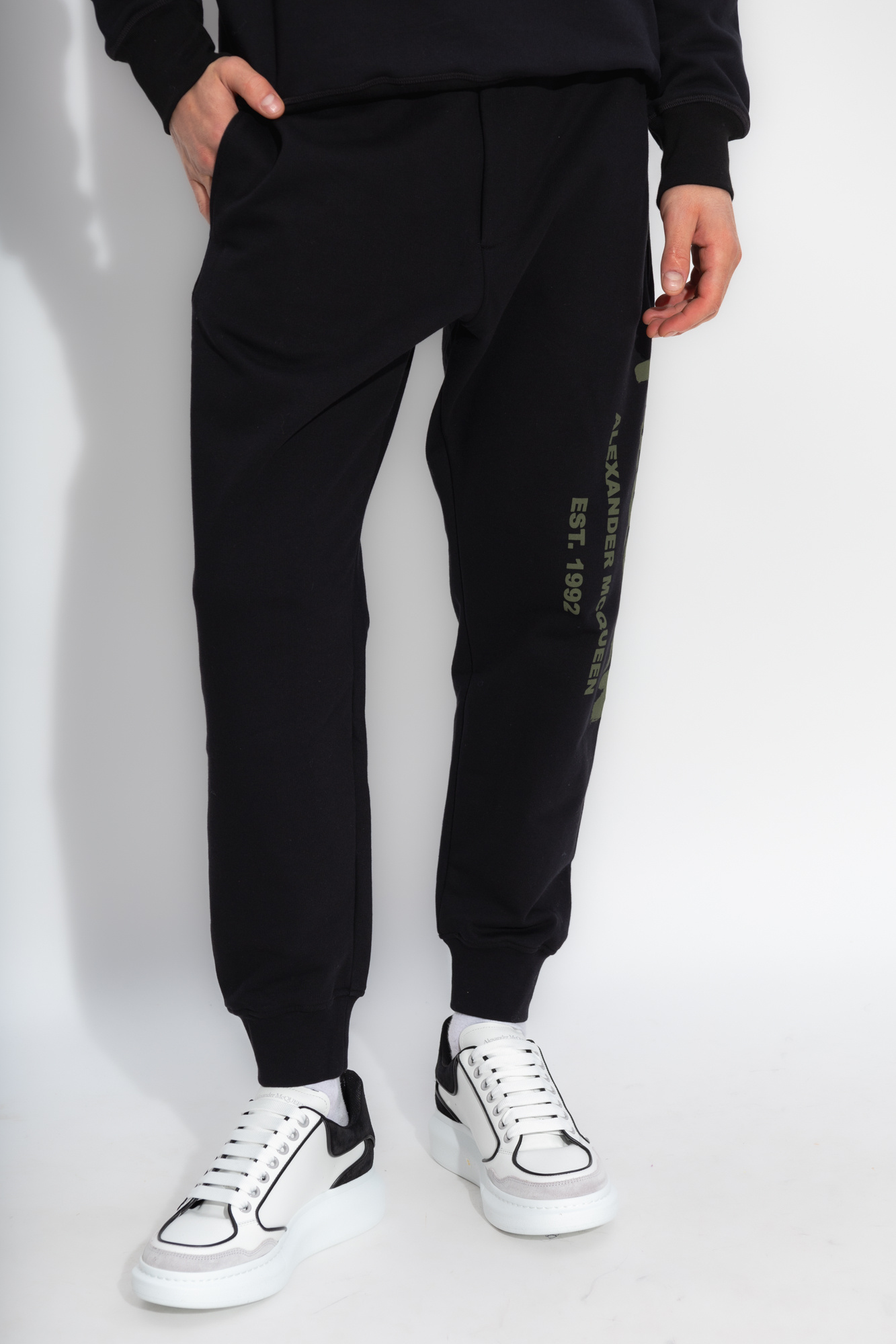 Black Sweatpants with logo Alexander McQueen Vitkac France